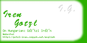 iren gotzl business card